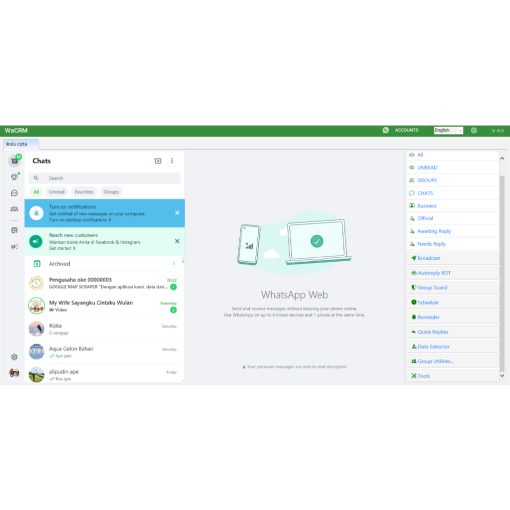 WACRM WHATSAPP CRM ORIGNAL