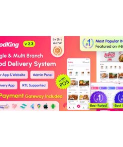 FoodKing – Restaurant Food Delivery System with Admin Panel & Delivery Man App | Restaurant POS
