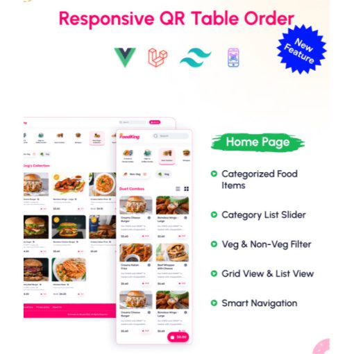 FoodKing – Restaurant Food Delivery System with Admin Panel & Delivery Man App | Restaurant POS - Image 3