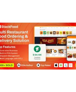 StackFood Multi Restaurant – Food Delivery App with Laravel Admin and Restaurant Panel (Bundle)