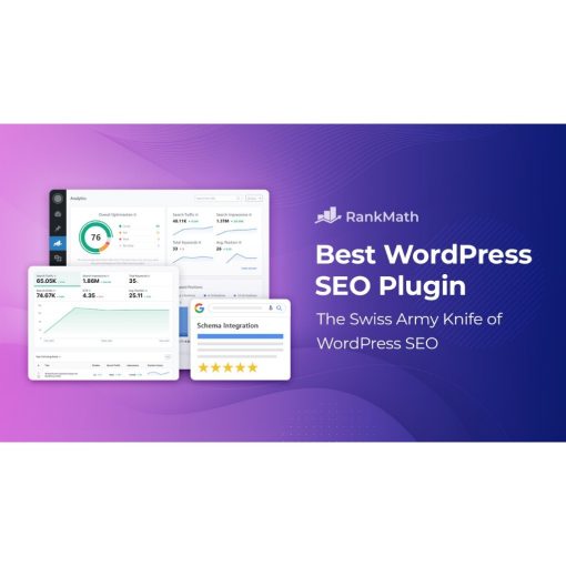 RANKMATH SEO Wordpress Plugin Rank Math SEO untuk Search Engine Optimization Terbaik Lifetime - Image 2