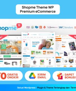 Shopme Tema Wordpress Premium eCommerce - Responsif & Mobile Friedly - Theme WordPress Jualan Online + BONUS