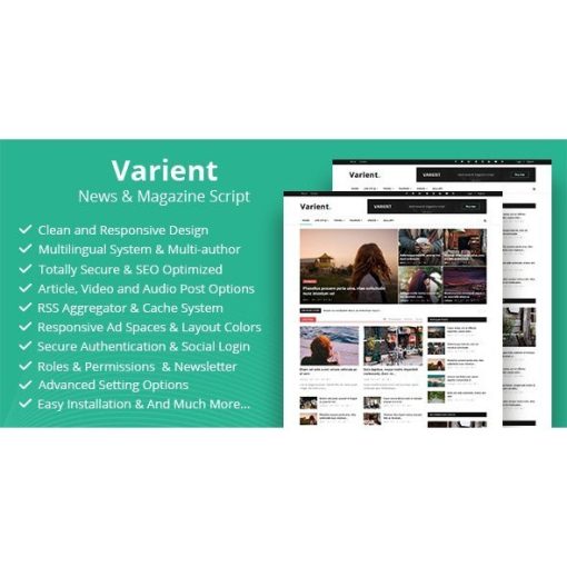 Varient – News & Magazine Script PHP
