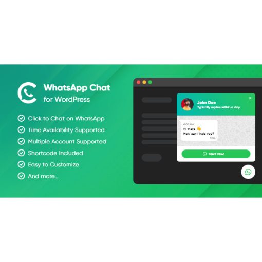WhatsApp Chat  – WordPress Chat Plugin - Wordpress Plugin