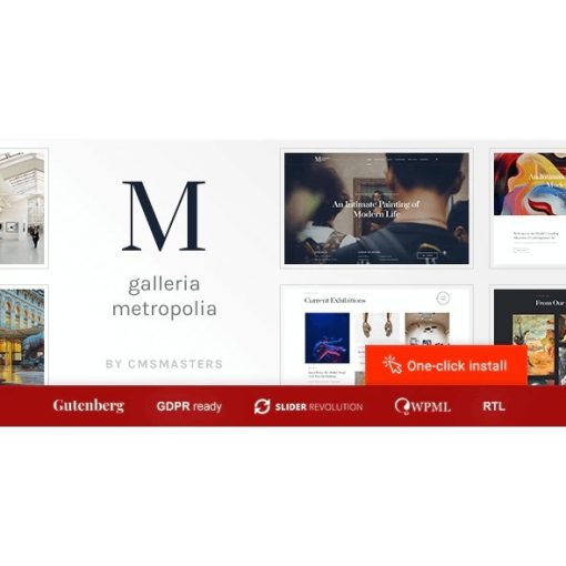 Galleria Metropolia – Art Museum & Exhibition Gallery Theme
