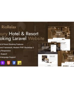 RioRelax – Laravel Luxury Hotel & Resort Booking Website