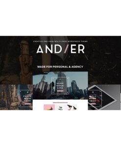 Andier – Responsive One & Multi Page Portfolio Theme