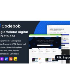 Codebob – Single-Vendor Digital Marketplace