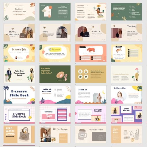 300+ Aesthetic Template Powerpoint PPT Presentasi Estetik Kekinian Terbaru - Image 7
