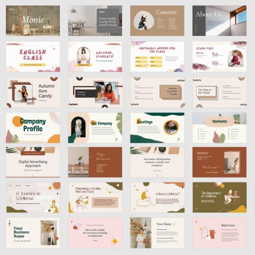 300+ Aesthetic Template Powerpoint PPT Presentasi Estetik Kekinian Terbaru - Image 8