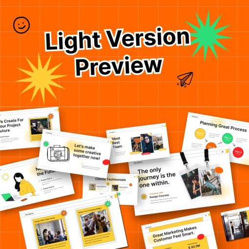 Pop Agency Creative Business PowerPoint Template