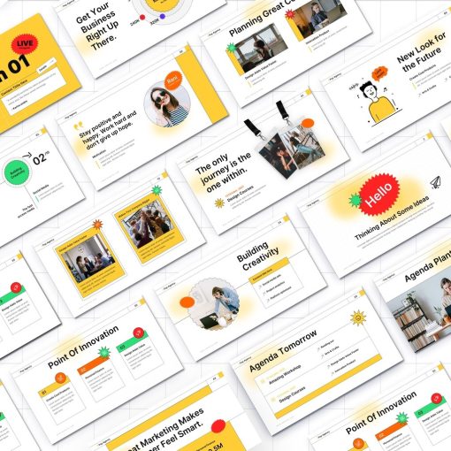Pop Agency Creative Business PowerPoint Template - Image 6