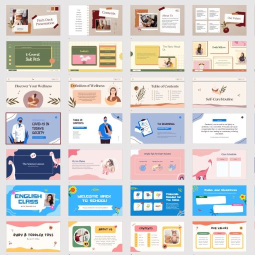 300+ Aesthetic Template Powerpoint PPT Presentasi Estetik Kekinian Terbaru - Image 3