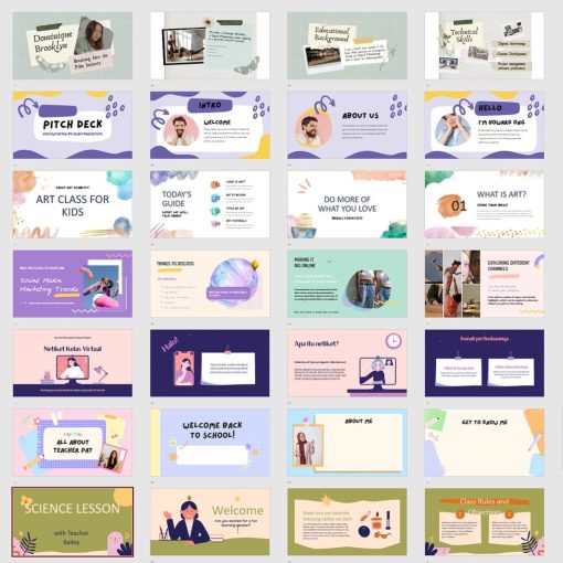 300+ Aesthetic Template Powerpoint PPT Presentasi Estetik Kekinian Terbaru - Image 6