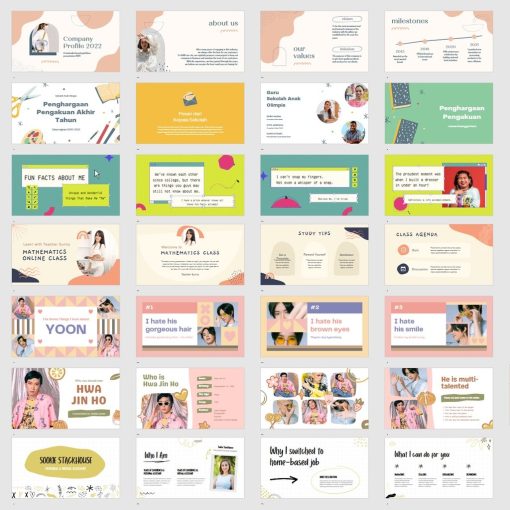 300+ Aesthetic Template Powerpoint PPT Presentasi Estetik Kekinian Terbaru - Image 9