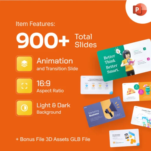 3D Premium PowerPoint Template Pack - Image 2