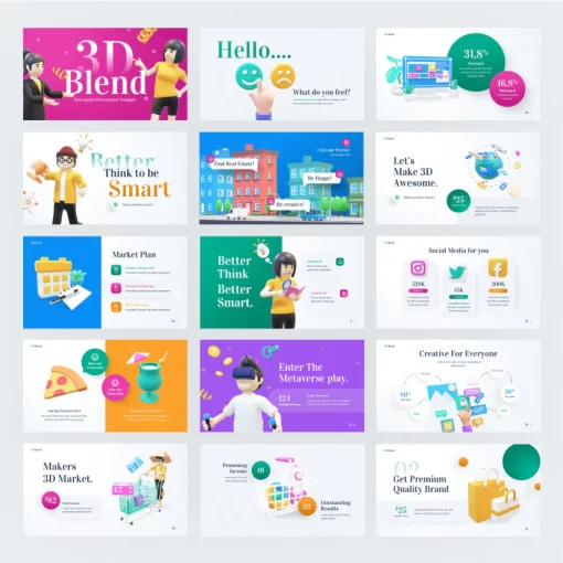 3D Premium PowerPoint Template Pack - Image 5