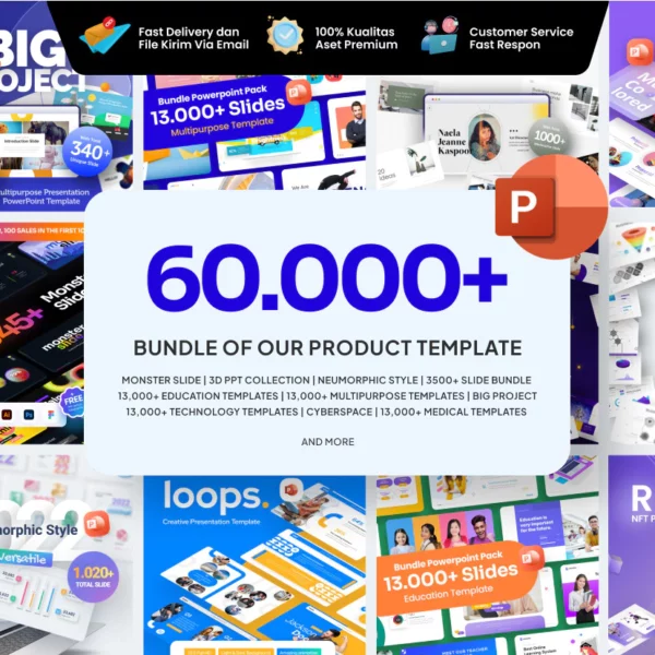 ALL ACCESS 60.000+ Premium PowerPoint Templates Bundle