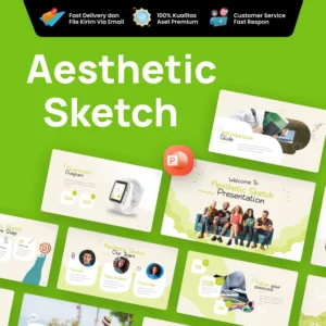 Aesthetic Sketch Doodle's PowerPoint Template Full Animation