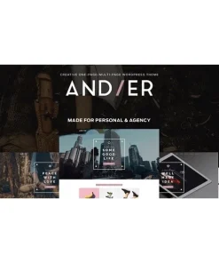 Andier – Responsive One & Multi Page Portfolio Theme