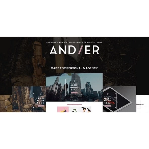 Andier – Responsive One & Multi Page Portfolio Theme