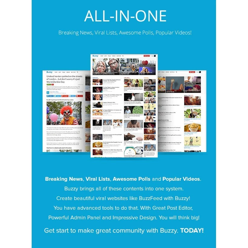 Buzzy – News, Viral Lists, Polls and Videos (Bundle Addons) - Image 2