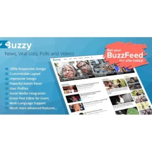 Buzzy – News, Viral Lists, Polls and Videos (Bundle Addons)