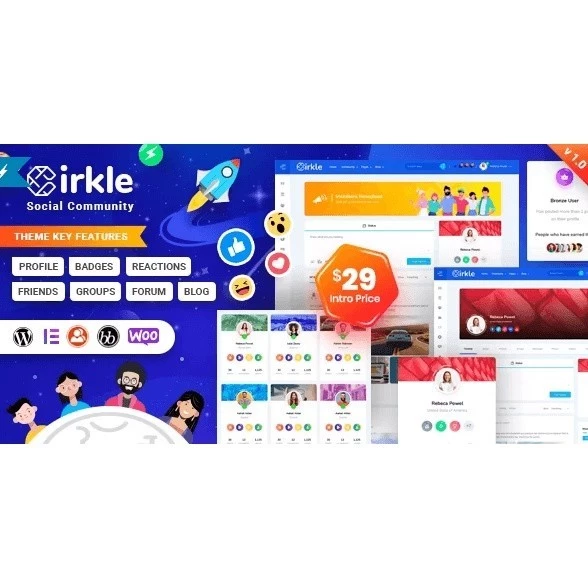 Cirkle – Social Networking WordPress Theme PANDUSOLUSI