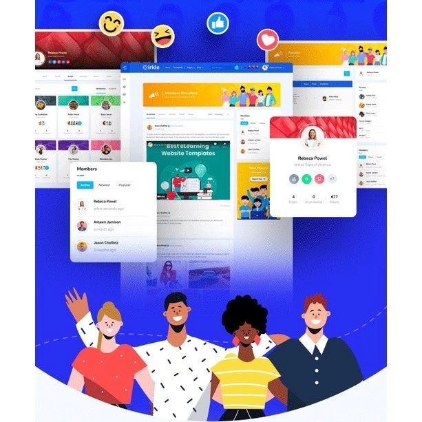 Cirkle – Social Networking WordPress Theme PANDUSOLUSI - Image 2