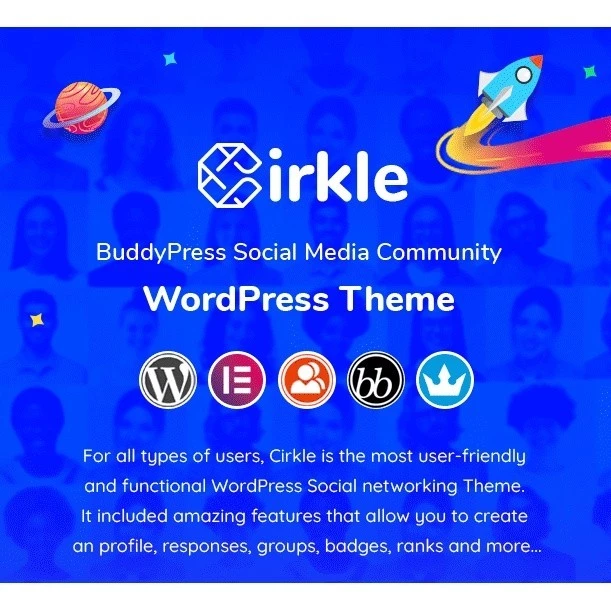 Cirkle – Social Networking WordPress Theme PANDUSOLUSI - Image 3