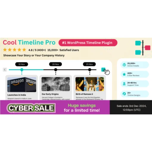 Cool Timeline Pro - Horizontal & Vertical Timeline Plugin For WordPress