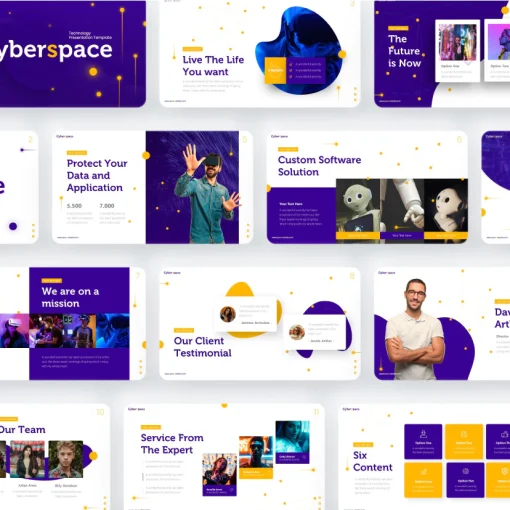 Cyberspace Morph Premium PowerPoint Template - Image 4