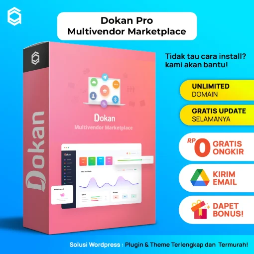 Dokan Pro Premium VIP Plugin Wordpress Multivendor Marketplace Unlimited Domain . 999