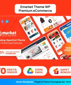 EMarket Tema Wordpress Premium eCommerce - Responsif & Mobile Friedly - Theme WordPress Toko Online Termurah + BONUS