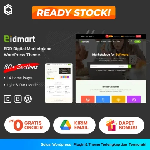 Eidmart Digital Marketplace WordPress Theme Unlimited Domain