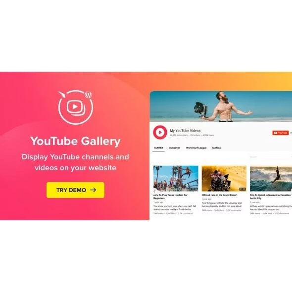 Elfsight - YouTube Plugin – YouTube Gallery Plugin