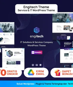 Engitech IT Solutions & Services WordPress Theme Premium Wordpress Unlimited Domain