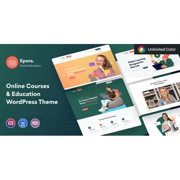 Epora – Online Courses & Education WordPress Theme