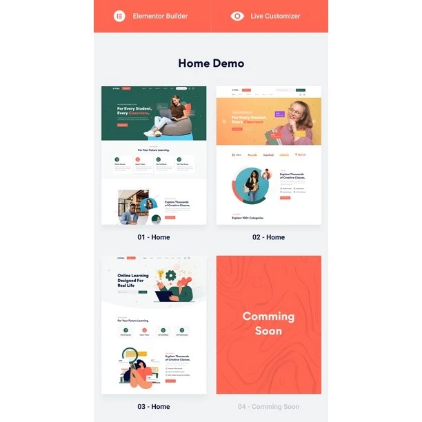 Epora – Online Courses & Education WordPress Theme - Image 3