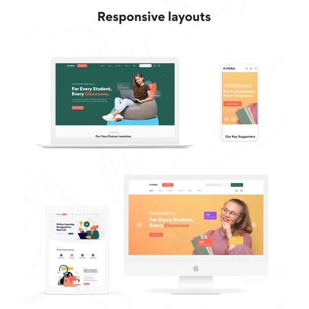 Epora – Online Courses & Education WordPress Theme - Image 4