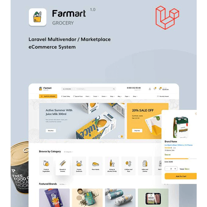 Farmart – Single or Multivendor Laravel eCommerce System - Image 2