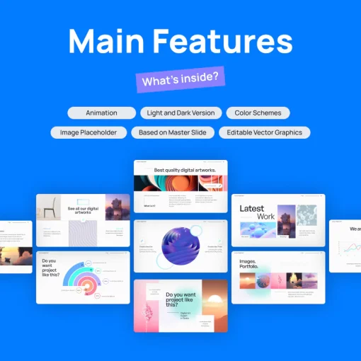 Future Digital Art Powerpoint Presentation Full Animasi - Image 2
