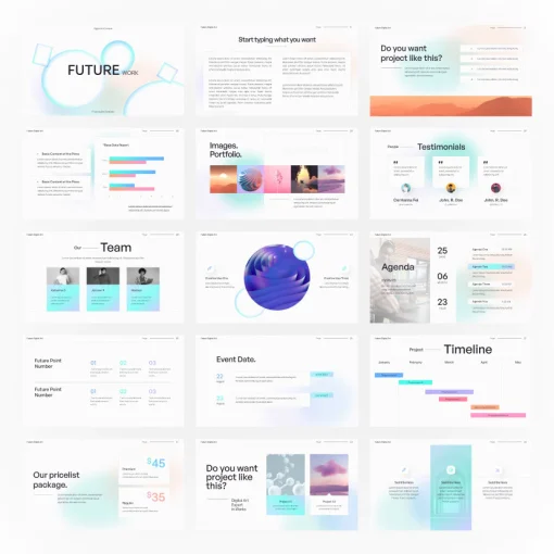 Future Digital Art Powerpoint Presentation Full Animasi - Image 5