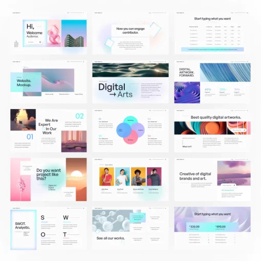Future Digital Art Powerpoint Presentation Full Animasi - Image 7