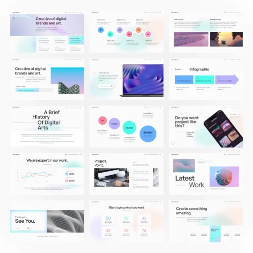 Future Digital Art Powerpoint Presentation Full Animasi - Image 8