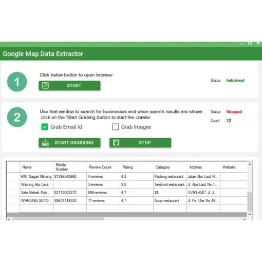 GOOGLE MAP DATA EXTRACTOR / SCRAPER