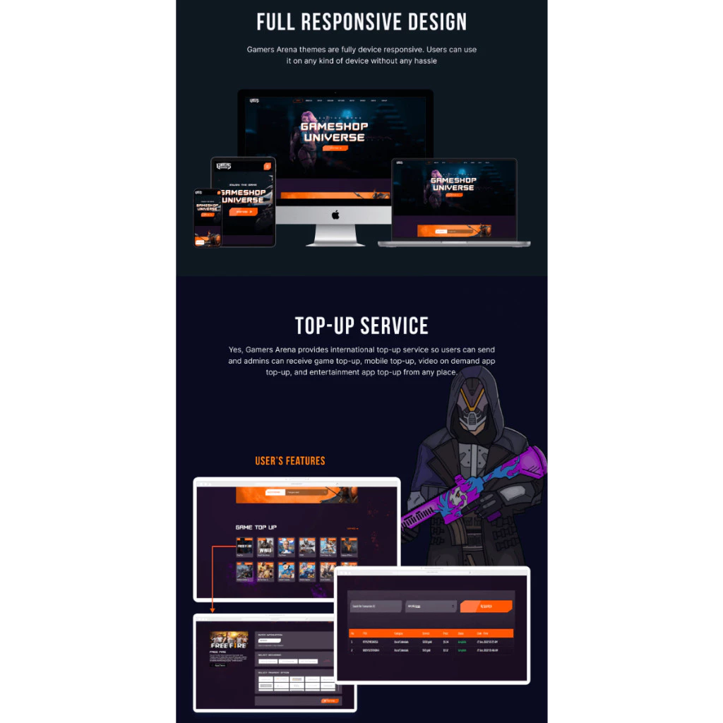 Gamers Arena – Digital Online Game Store, Game Top Up , Voucher & Gamer ID Selling Tools PANDUSOLUSI - Image 4