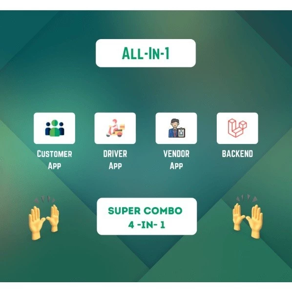 Glover – Grocery, Food, Pharmacy Courier & Service Provider + Backend + Driver & Vendor app - Image 2