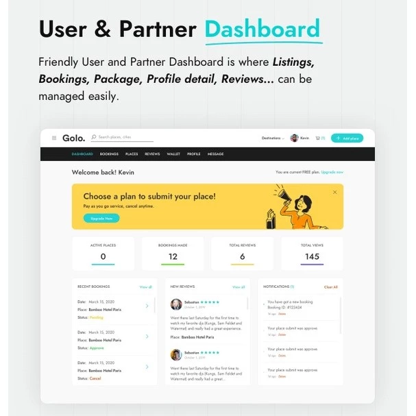 Golo – Directory & Listing, Travel WordPress Theme - Image 3