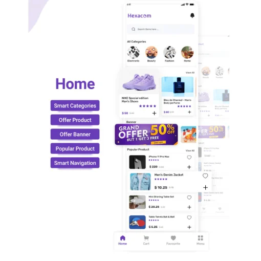 Hexacom single vendor eCommerce App with Website, Admin Panel and Delivery boy app PANDUSOLUSI - Image 3